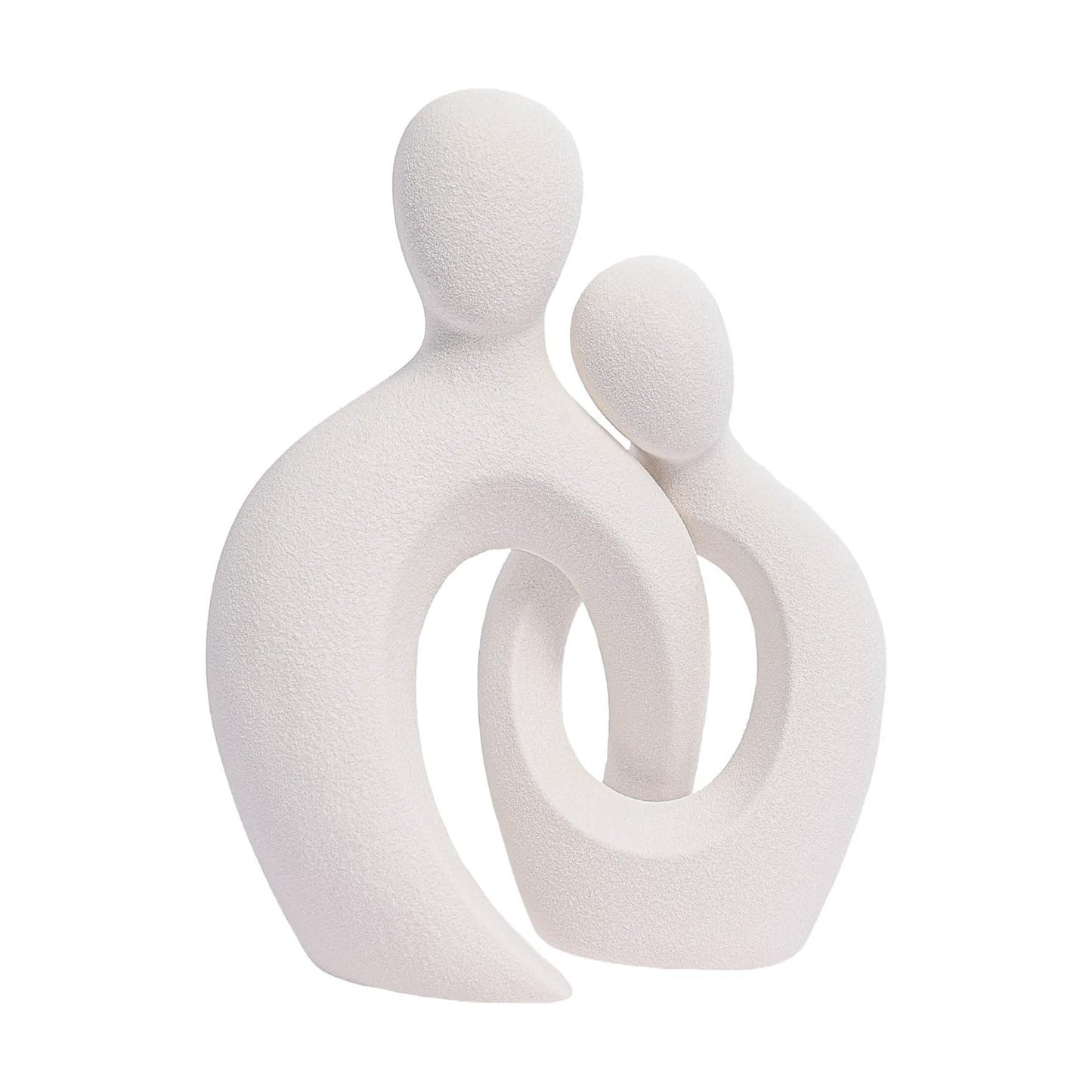 Abstract Lover Statue / White