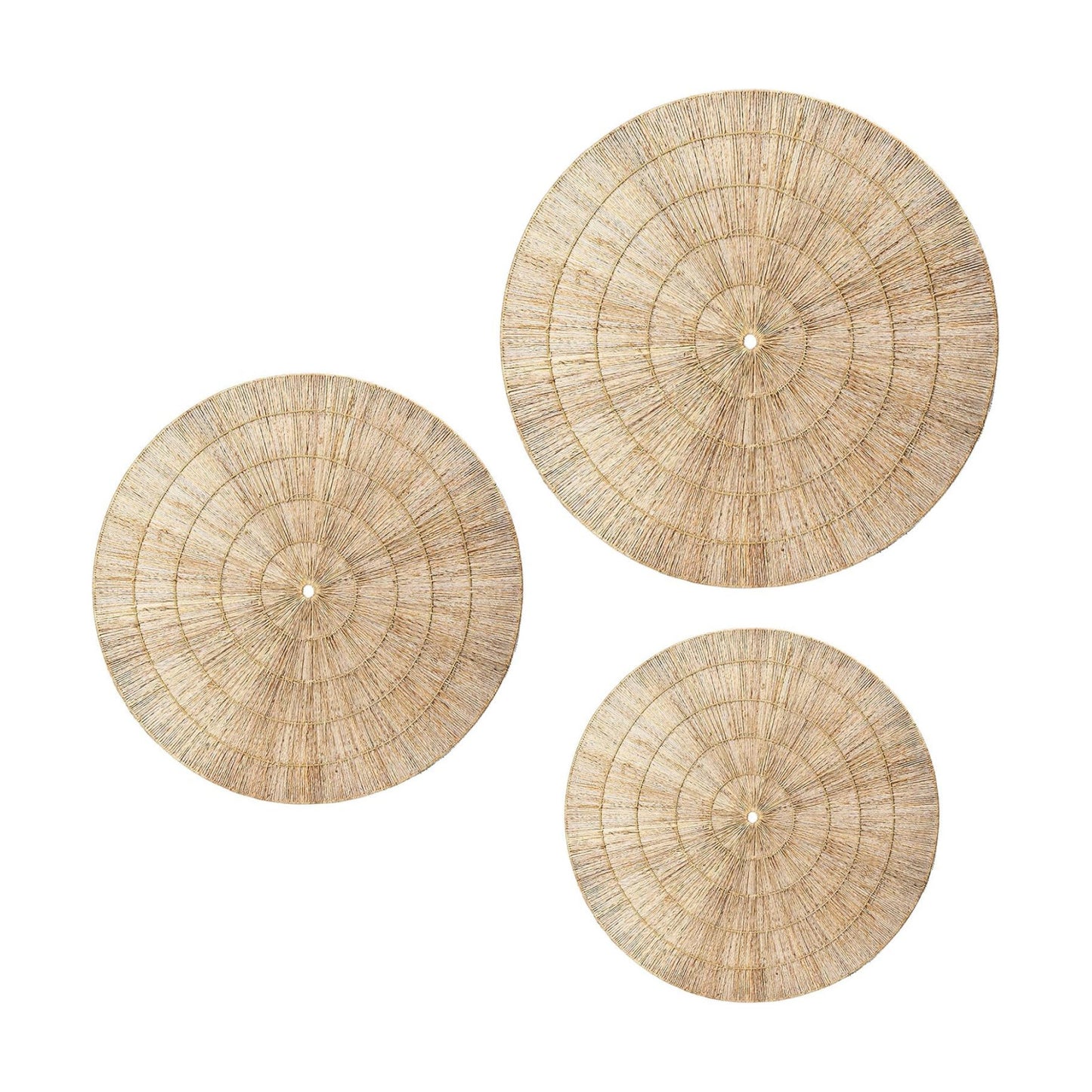Wicker Wall Decor Oversized Jute Wall Hanging Basket Diameter " 24" 18" Round / 32 Inch / Set of 3