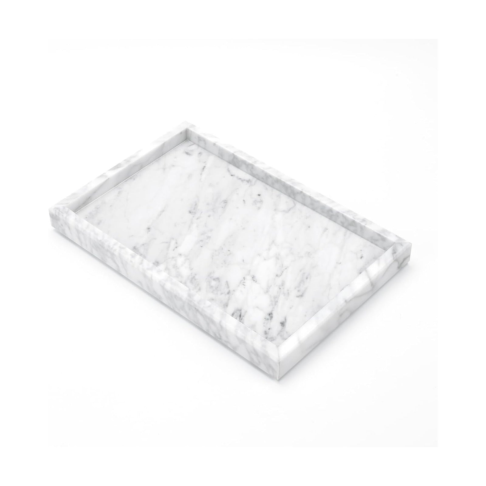 Natural Marble Vanity Tray / Carrara White