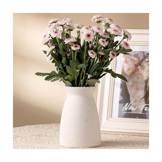 Modern Vases / Flower Vase- Ceramic Vase for Decor / White