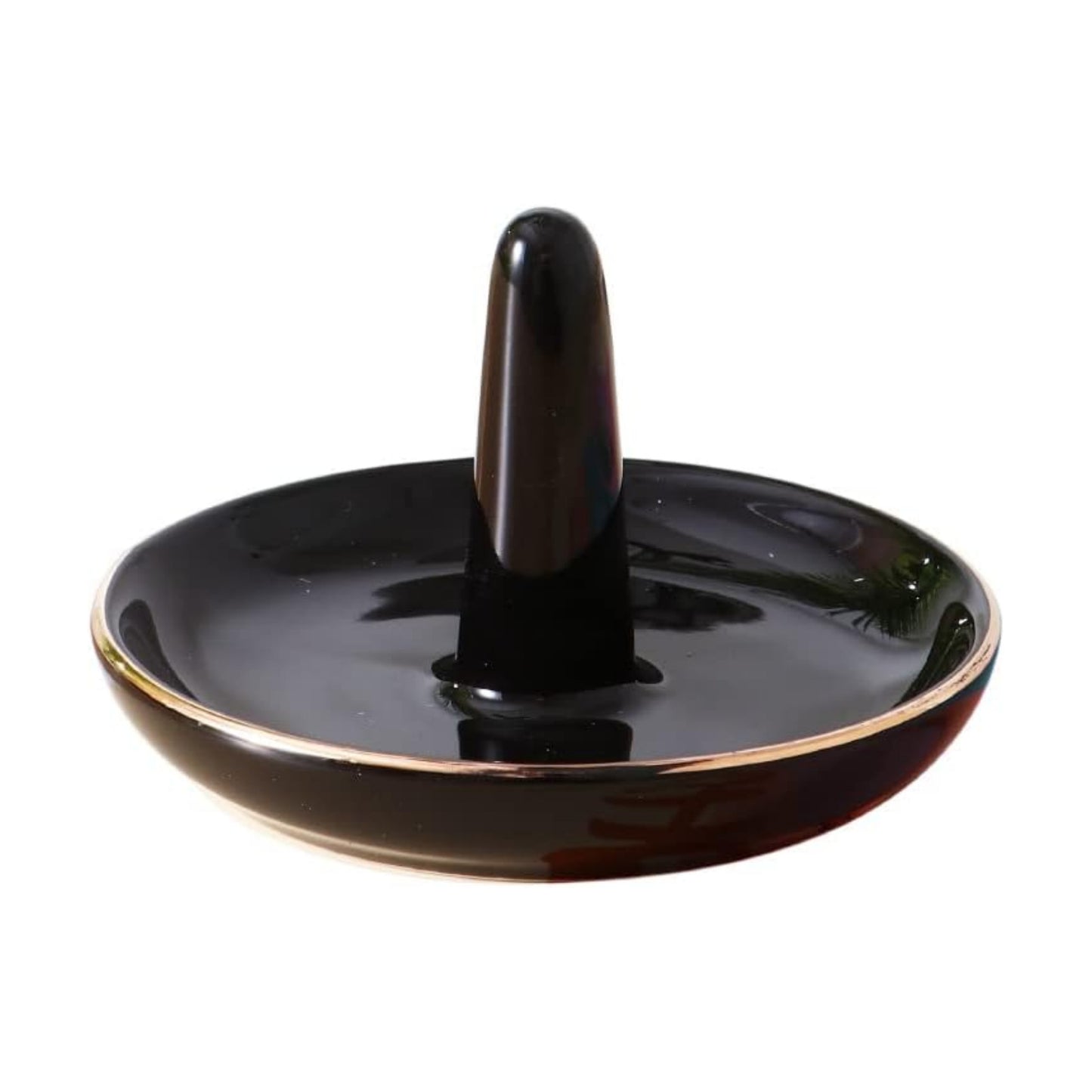 Round Ring Tray Holder / Black / 4 Inch