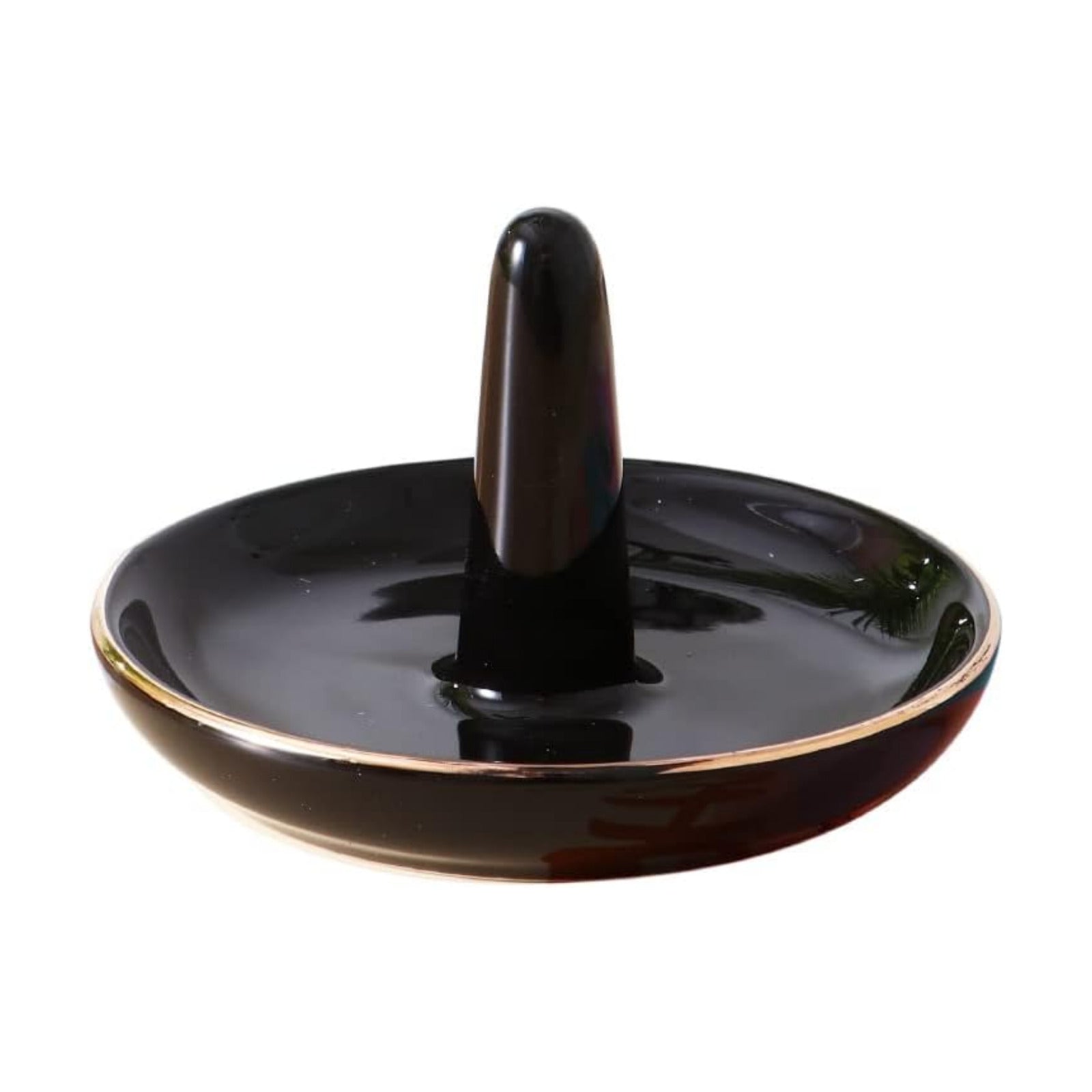 Round Ring Tray Holder / Black / 4 Inch