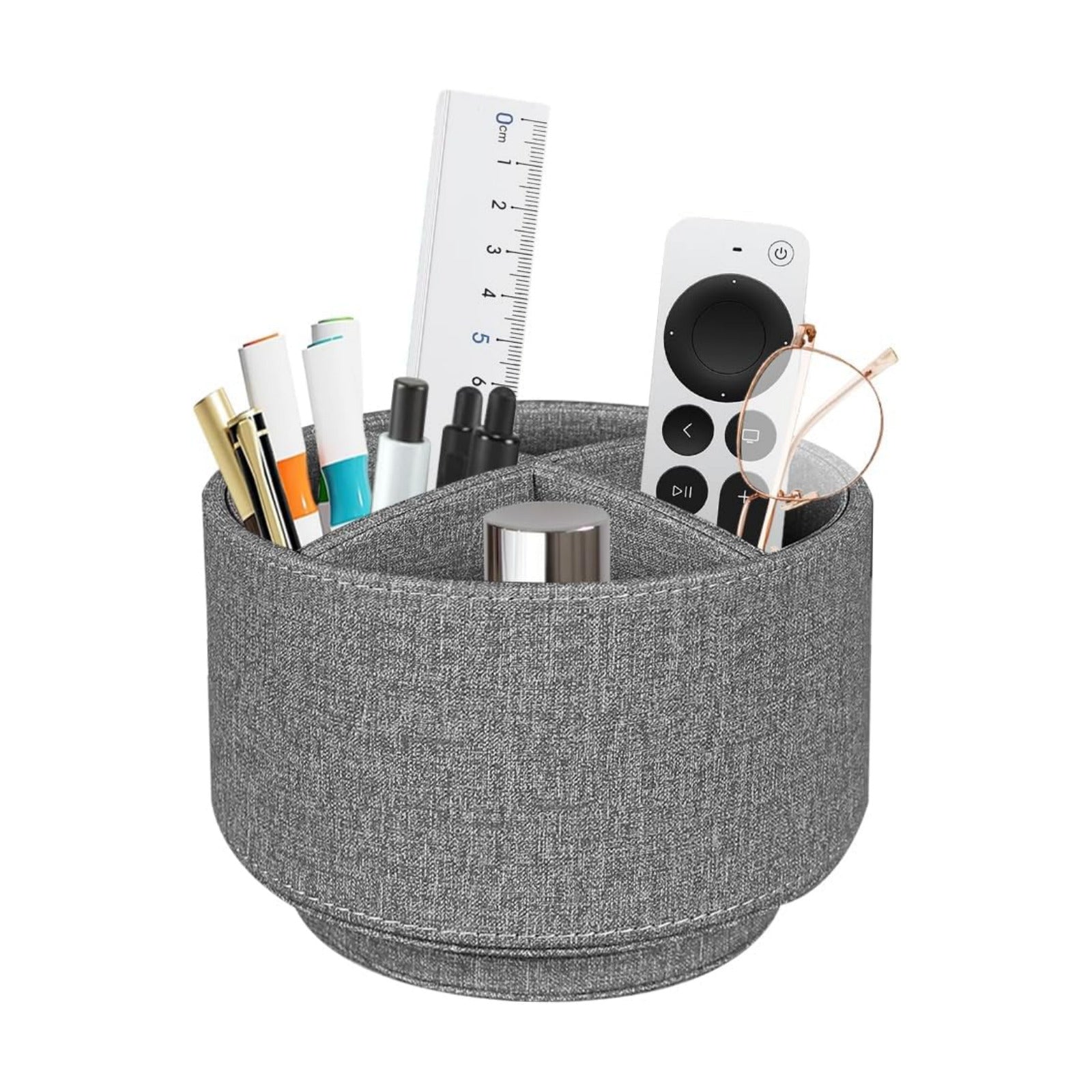 360 Swivel TV Remote Control Holder / Grey