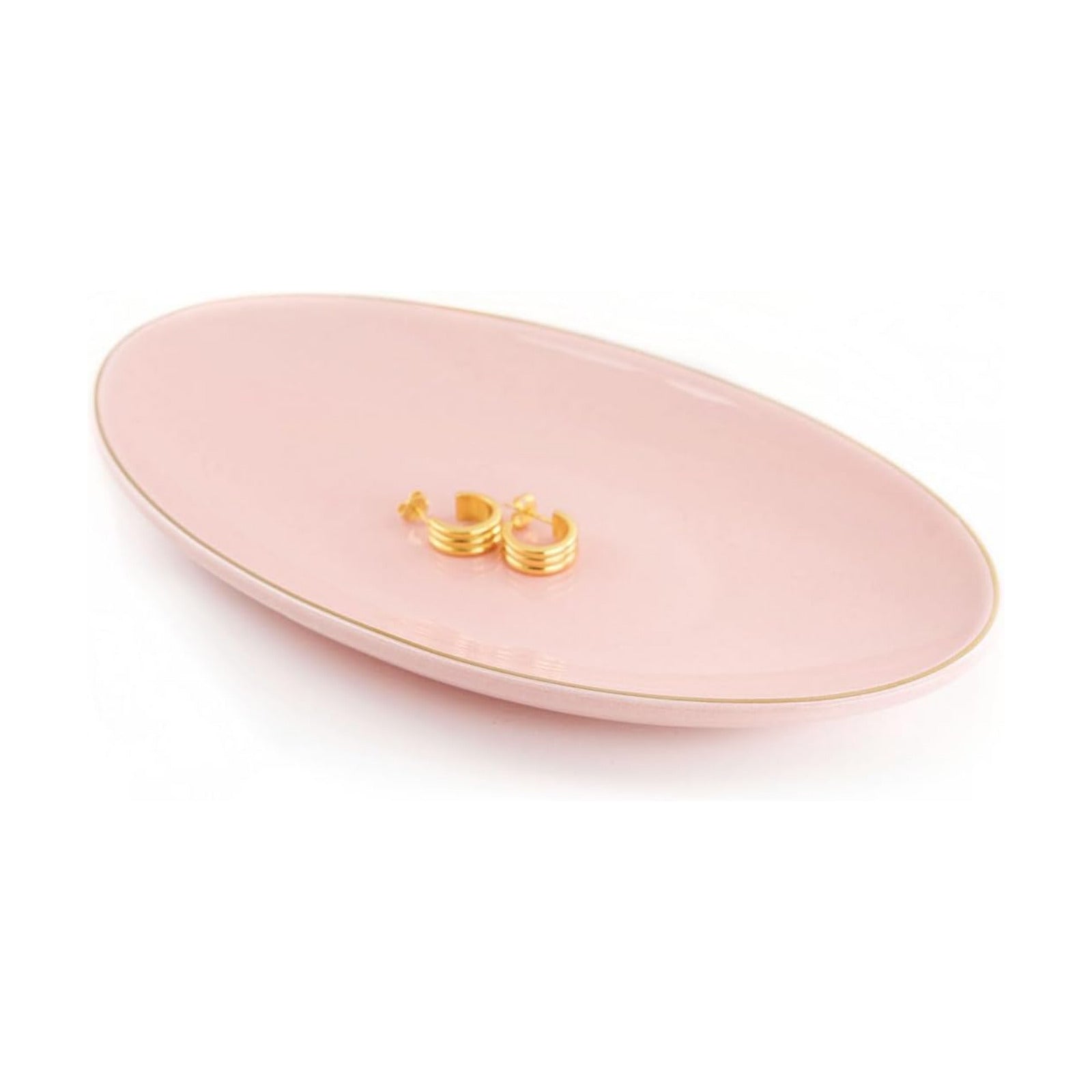 Key Dish Tray Catch All Bowl / Pink / 7 x 4