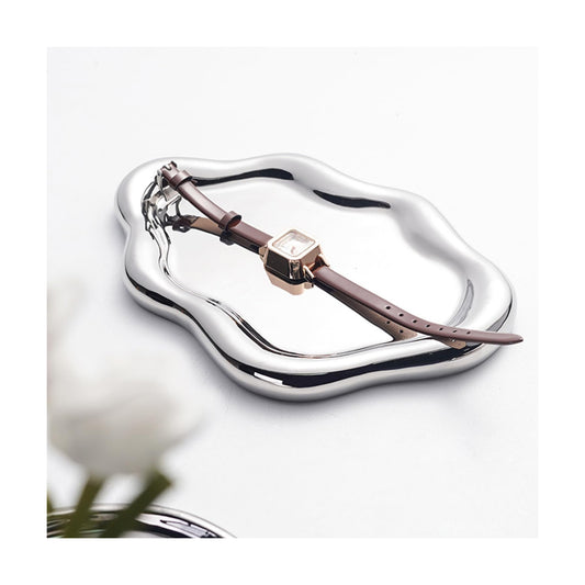 Jewelry Tray Trinket Dish / Silver