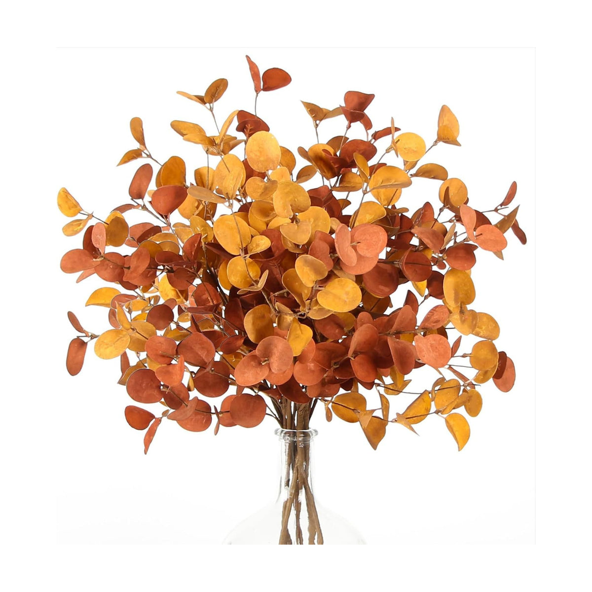 ZIFTY 6Pcs Fall Decor Eucalyptus Stems 26.7" Tall for Home Decorations