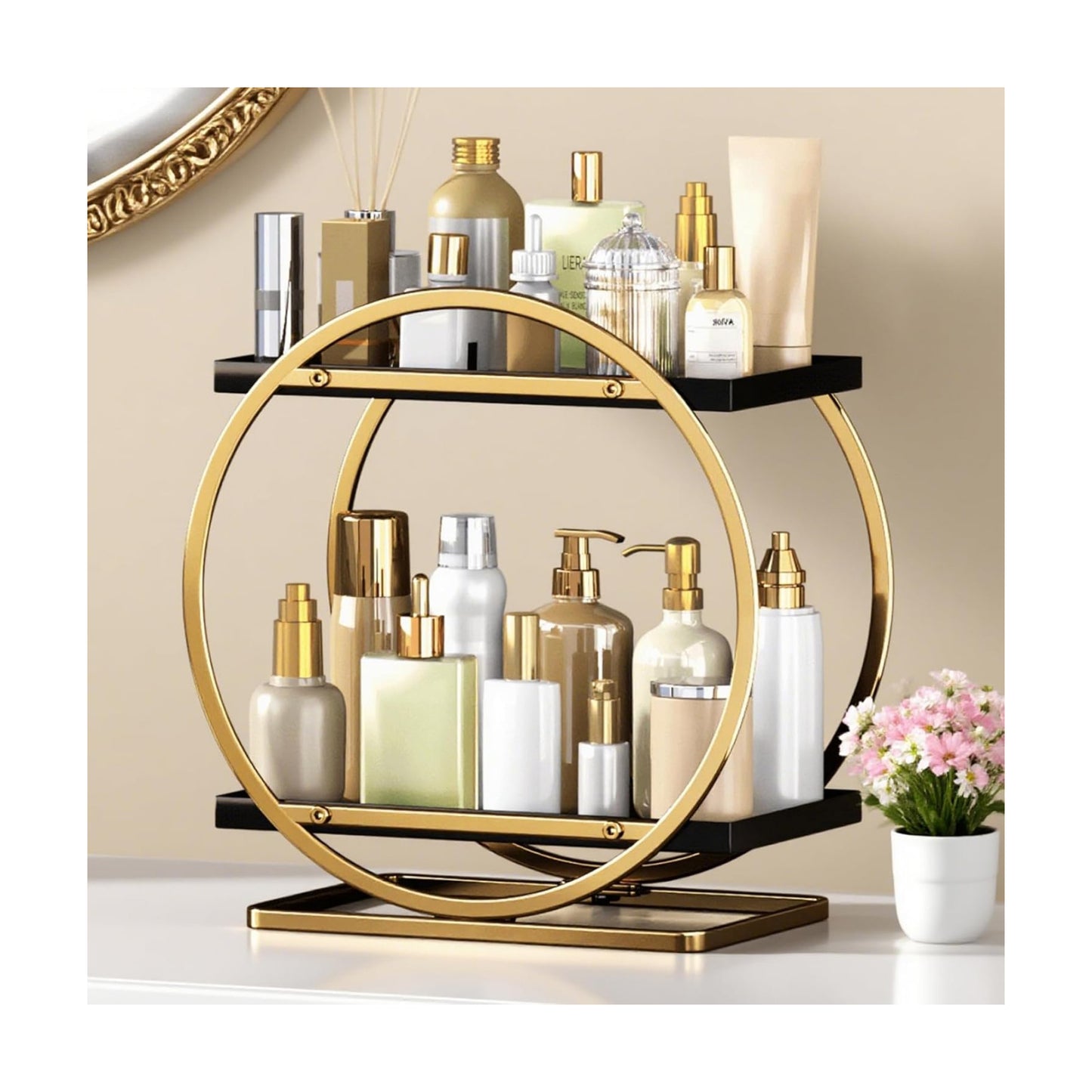 Makeup Organizer for Vanity / Black