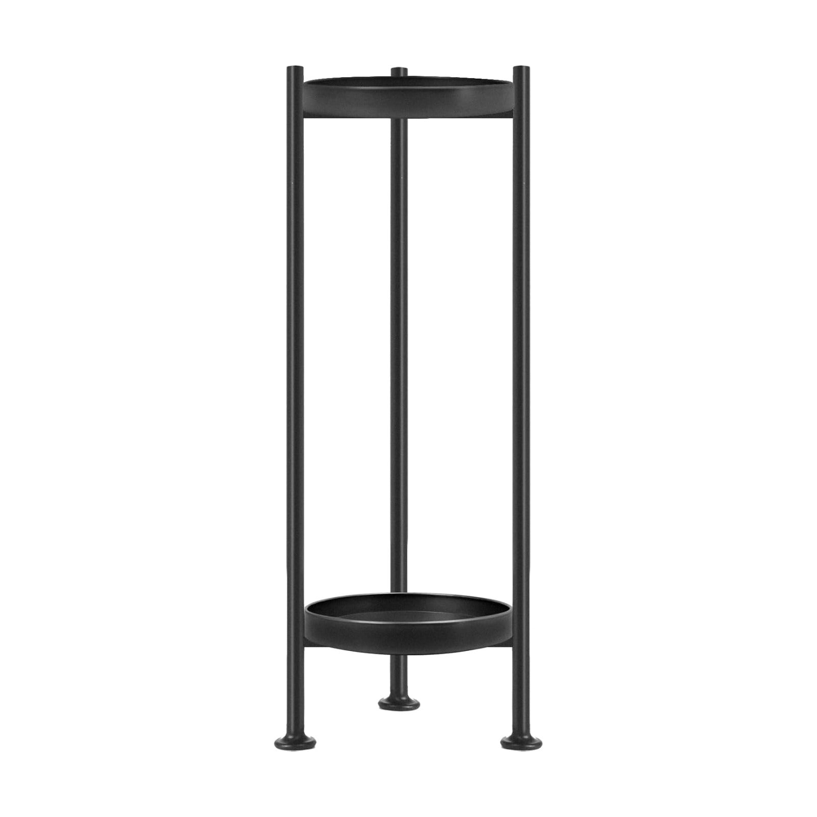 Lilybud--lily Plant Stand Indoor Outdoor, 2 Tier Iron Plant Stand, 30'' Tall Pedestal Stand Outdoor, Metal Flower