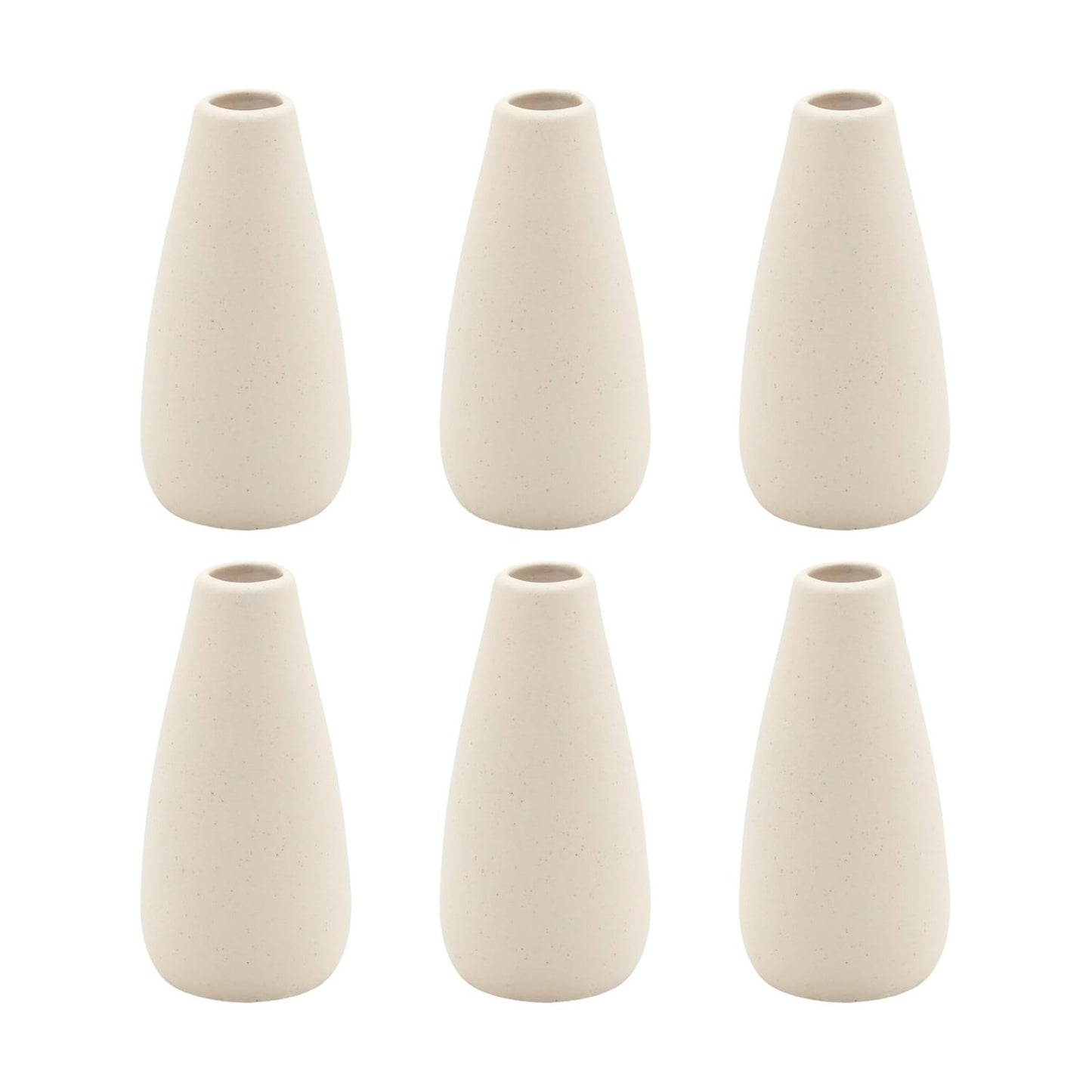 Boho Vases / Modern Vase for Flowers / Small / Light Yellow-c / Set of 6
