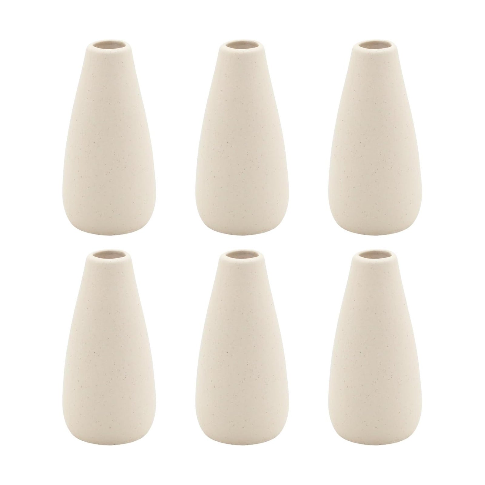 Boho Vases / Modern Vase for Flowers / Small / Light Yellow-c / Set of 6