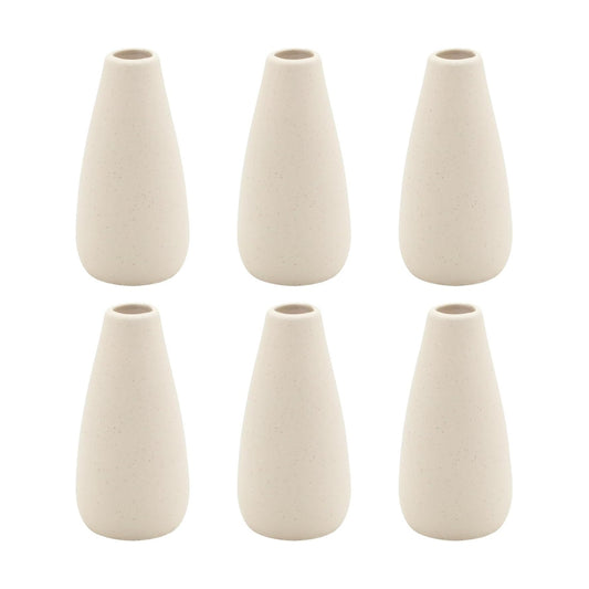 Boho Vases / Modern Vase for Flowers / Small / Light Yellow-c / Set of 6