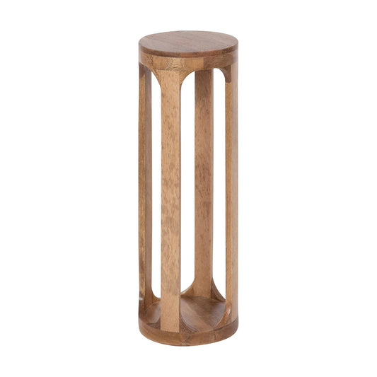 Dahl Wooden Round Drink Table / Natural / 8 x 8 x 23