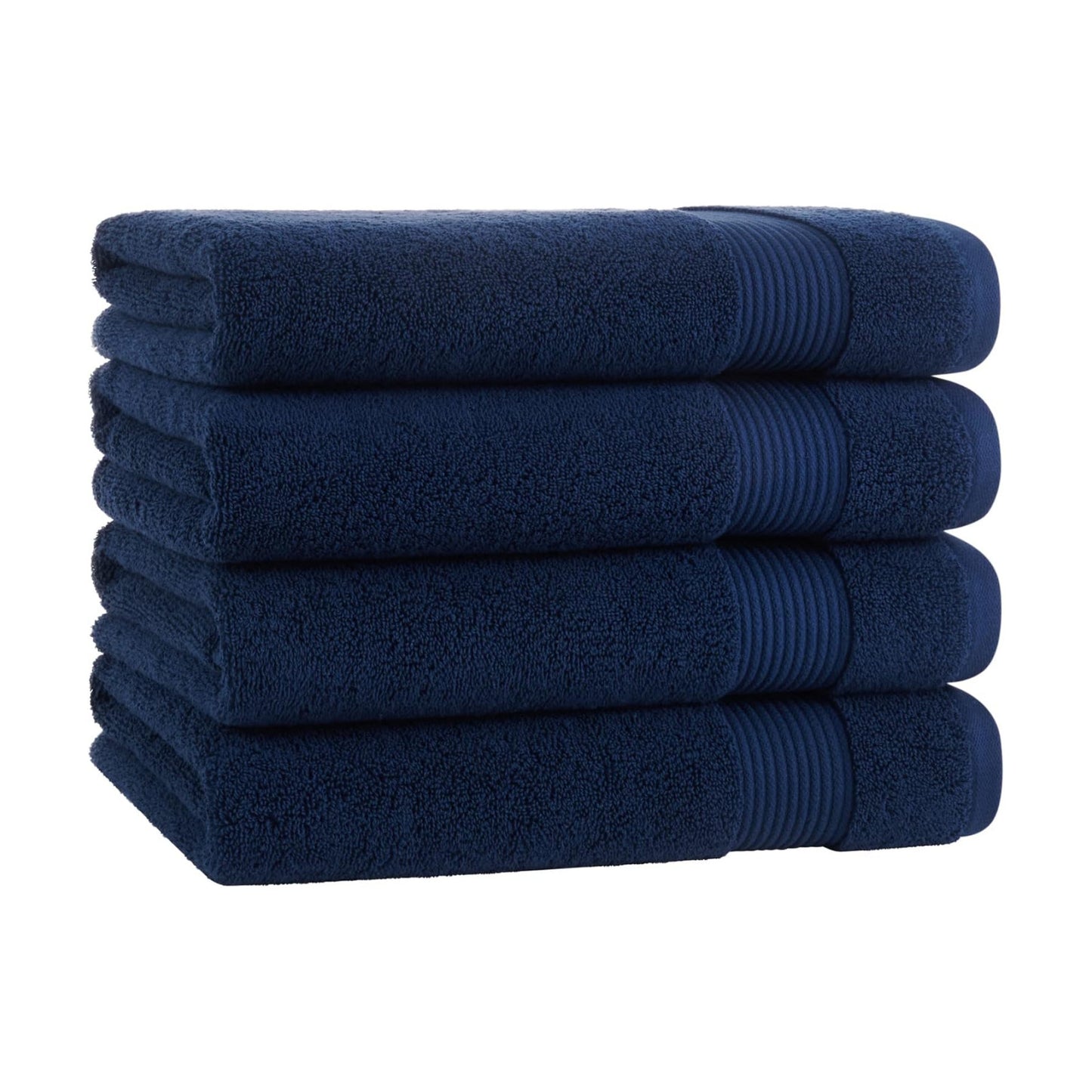 Arkwright Solid Bath Towels, Pack of 4, 100% Cotton 600 GSM Soft Absorbent Bathroom Towels for Hotel, Spa or Vacation