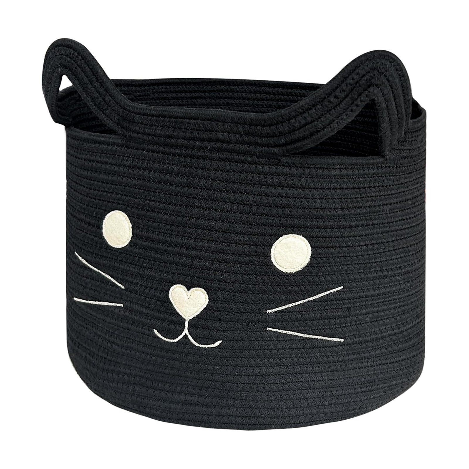 Gift Basket / Large Cat Toy Basket / Black / Black Cat