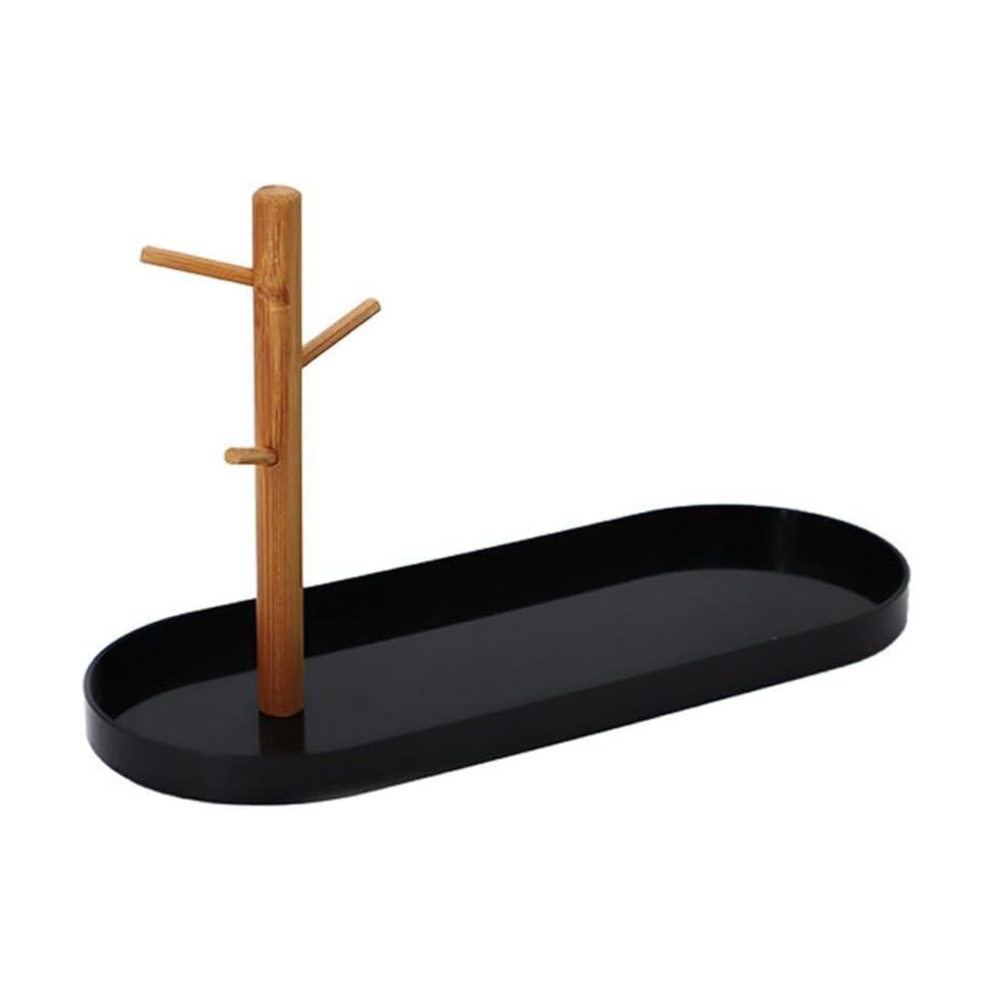 Wood 3-Tier Hanging Organizer / Black Oval
