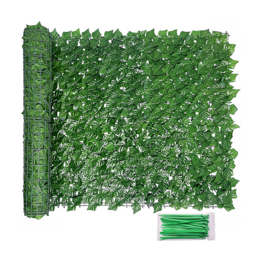 Fade-Resistant Faux Greenery Hedge Panels / 80 x 120 / Green - Ivy