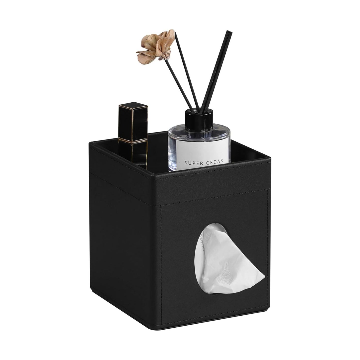 Storage Tray / Tissue Box Cover / Black