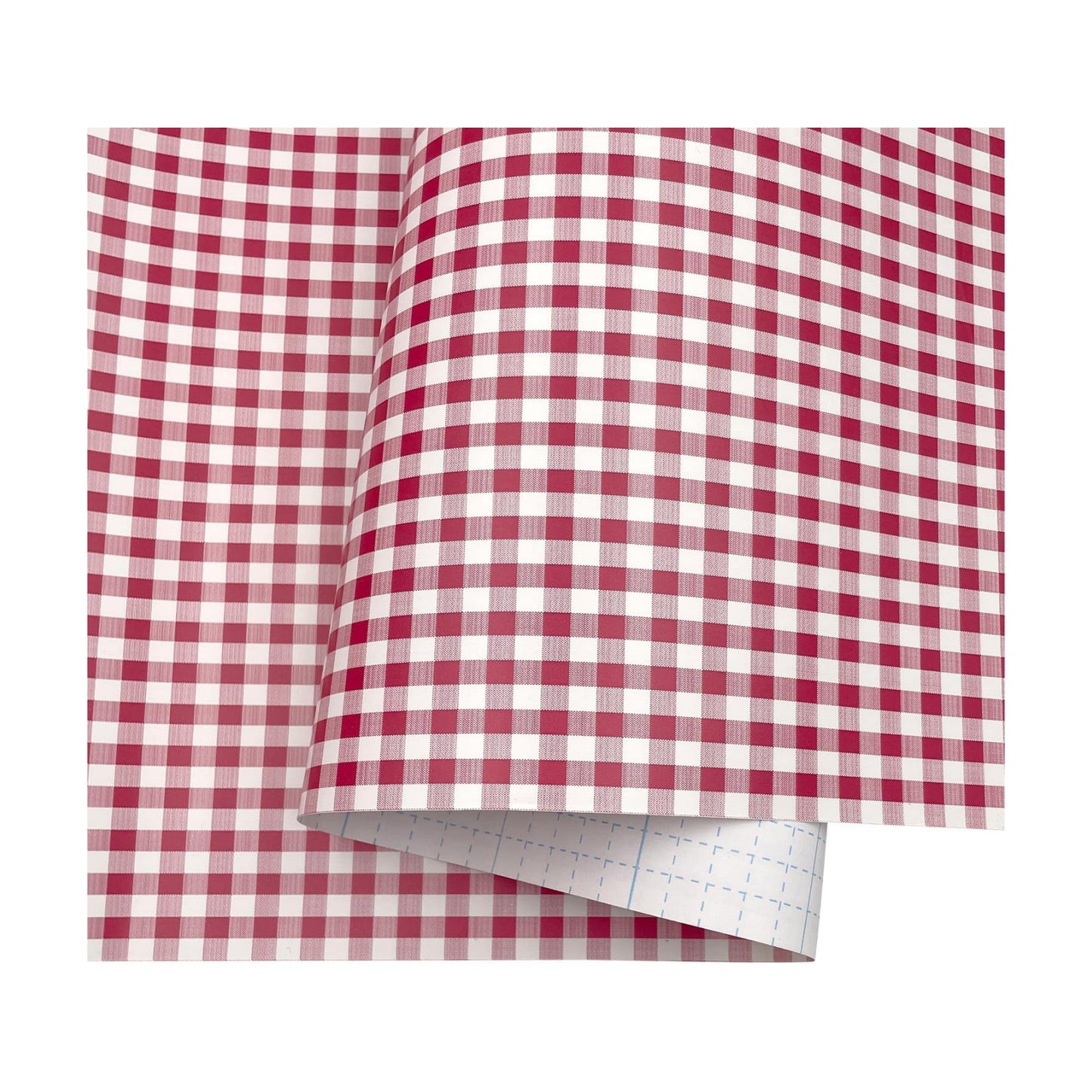 Wallpaper Roll Holiday Checker Peel and Stick Wall Tabletops Backsplash Vinyl / 393.7 x 17.7 / Red