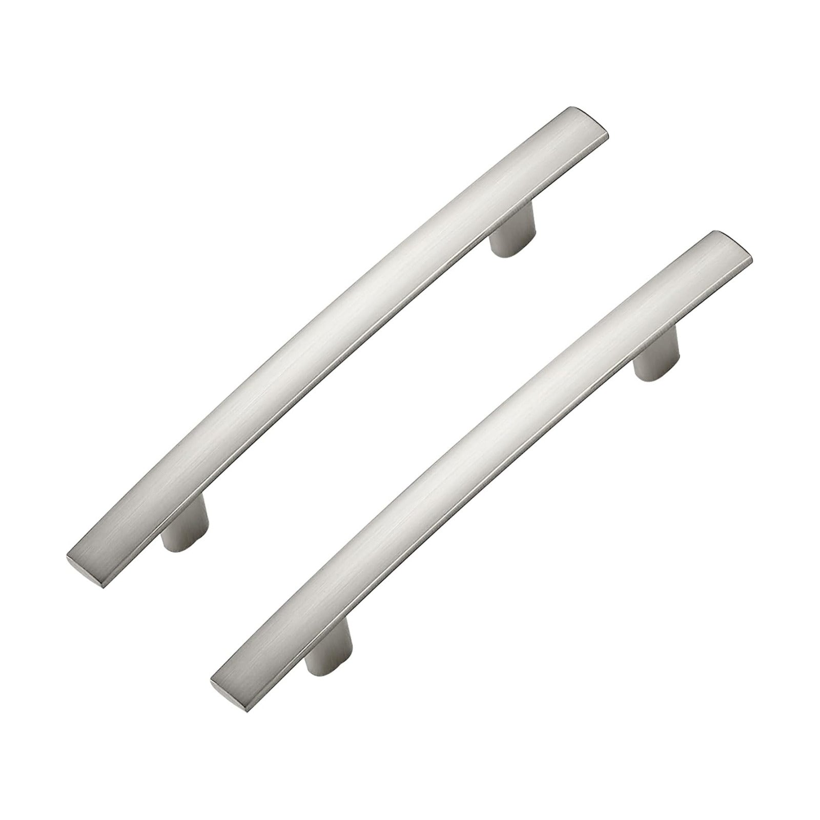 Curved Cabinet Pulls Drawer Pulls / 3.75" Hole Center / Brushed Nickel / Set of 5