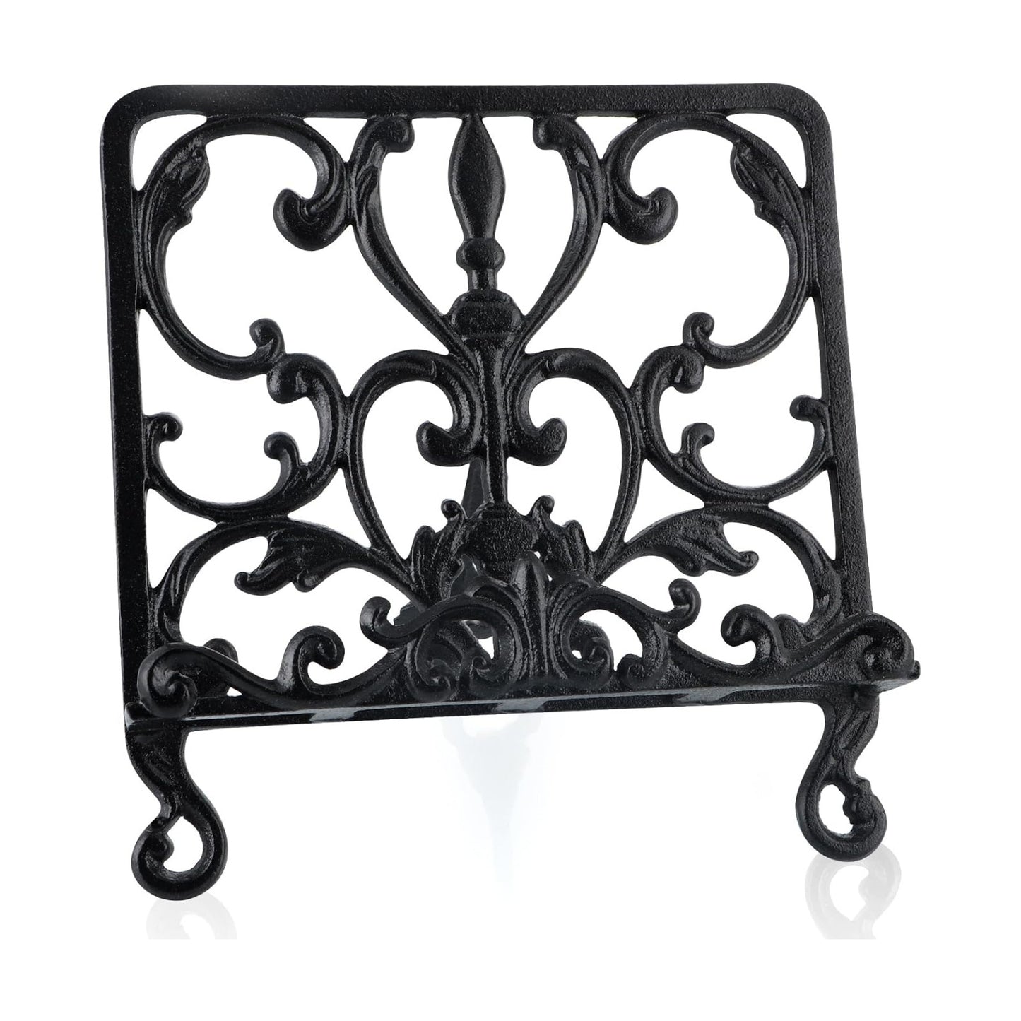 MOLIGOU Cast Iron Cookbook Stand, Recipe Book Holder, Display Stand Holder for Photo Album, Tablet