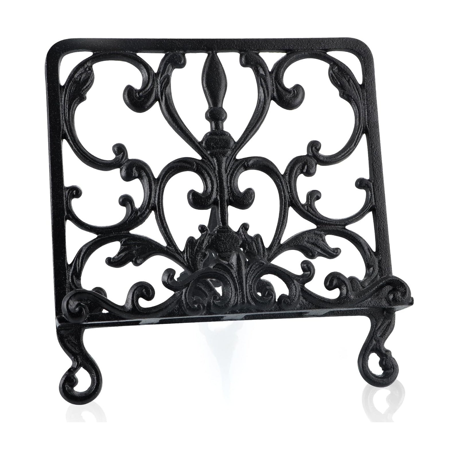MOLIGOU Cast Iron Cookbook Stand, Recipe Book Holder, Display Stand Holder for Photo Album, Tablet