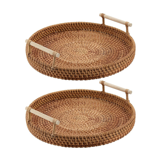 Woven Bread Tray / Set of 2