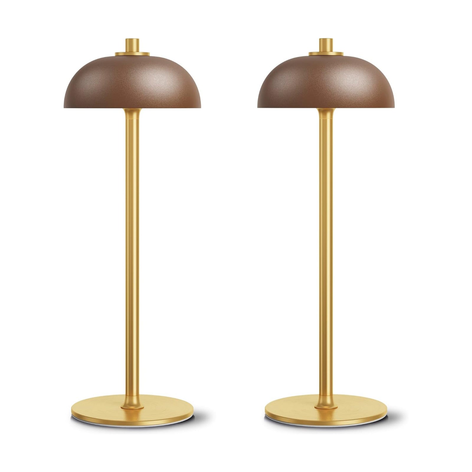 2 Pack Cordless Table Lamp Rechargeable, 5000mAh Battery Table Light | 3 Color Stepless Dimming Metal Table Light with