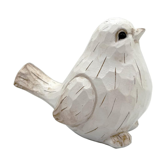 New Modern Farmhouse Bird Figurine / Distressed / White