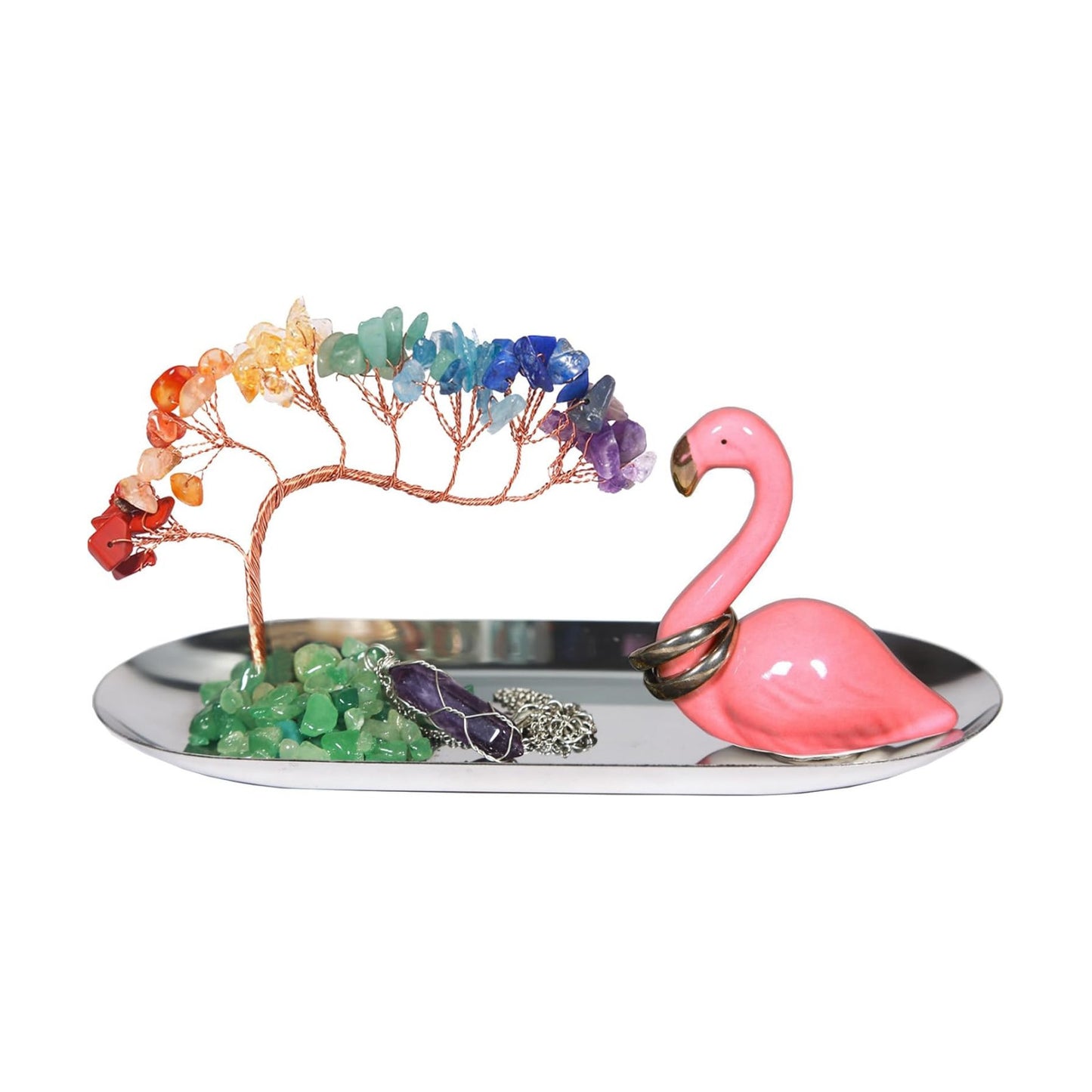 Ring Holder for Jewelry / Flamingo / Blue