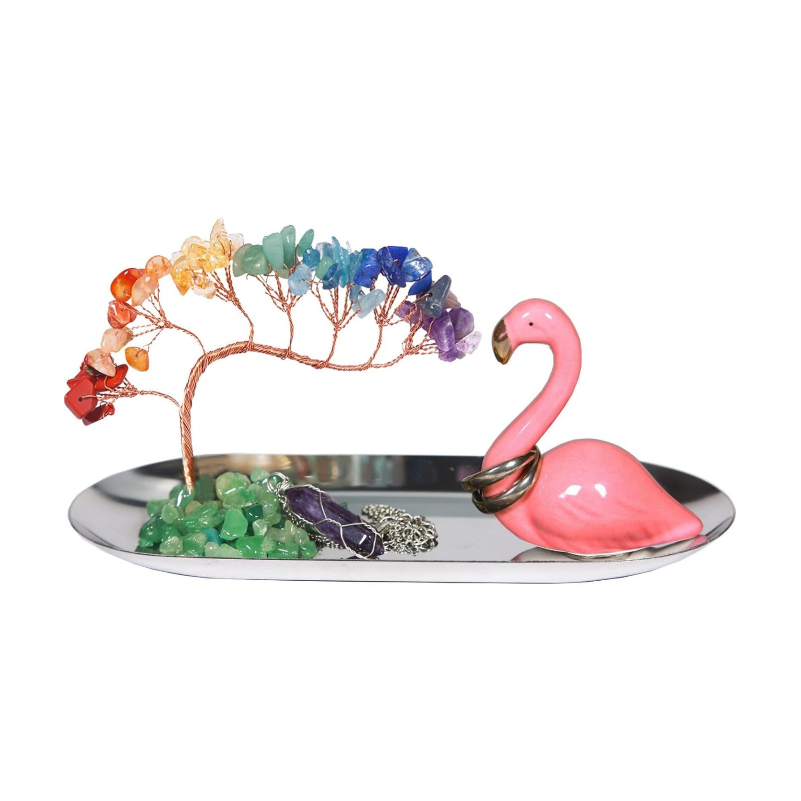 Ring Holder for Jewelry / Flamingo / Blue