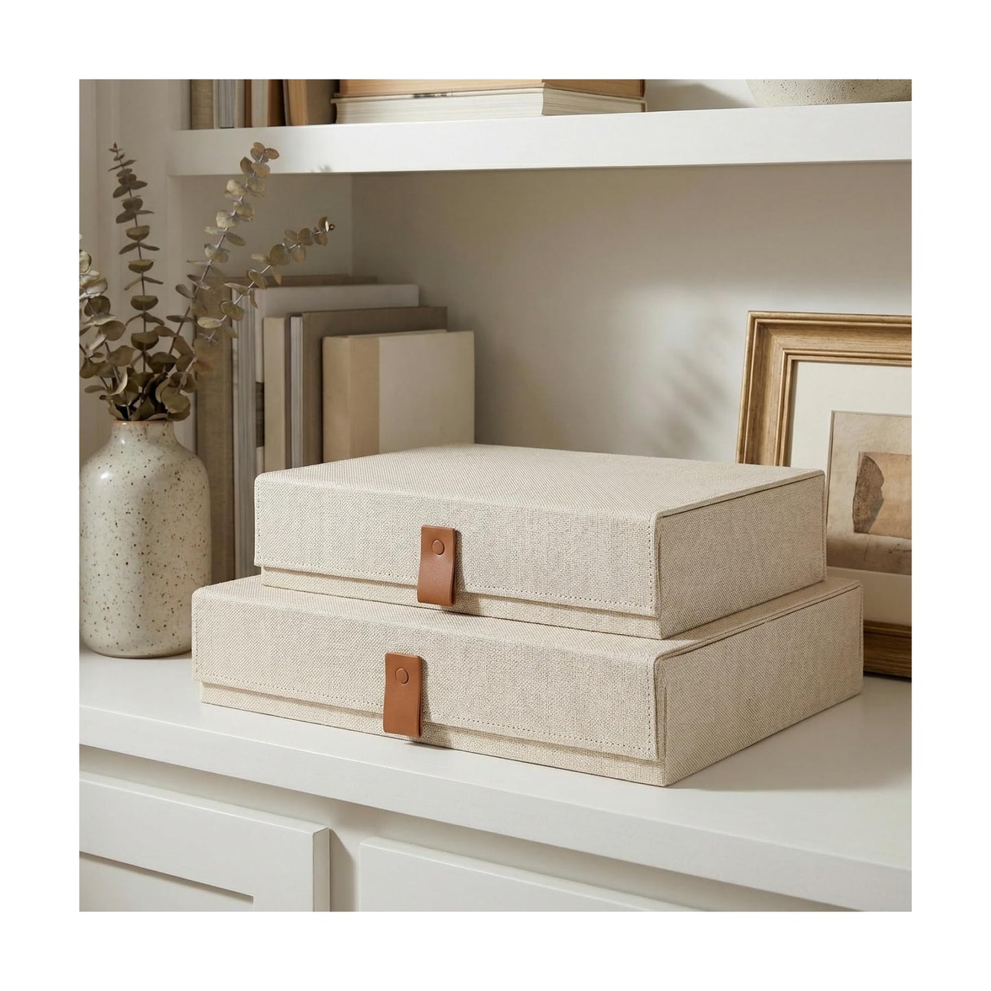 Linen Organizers Are to Safely Store Your / Ivory / Set of 2