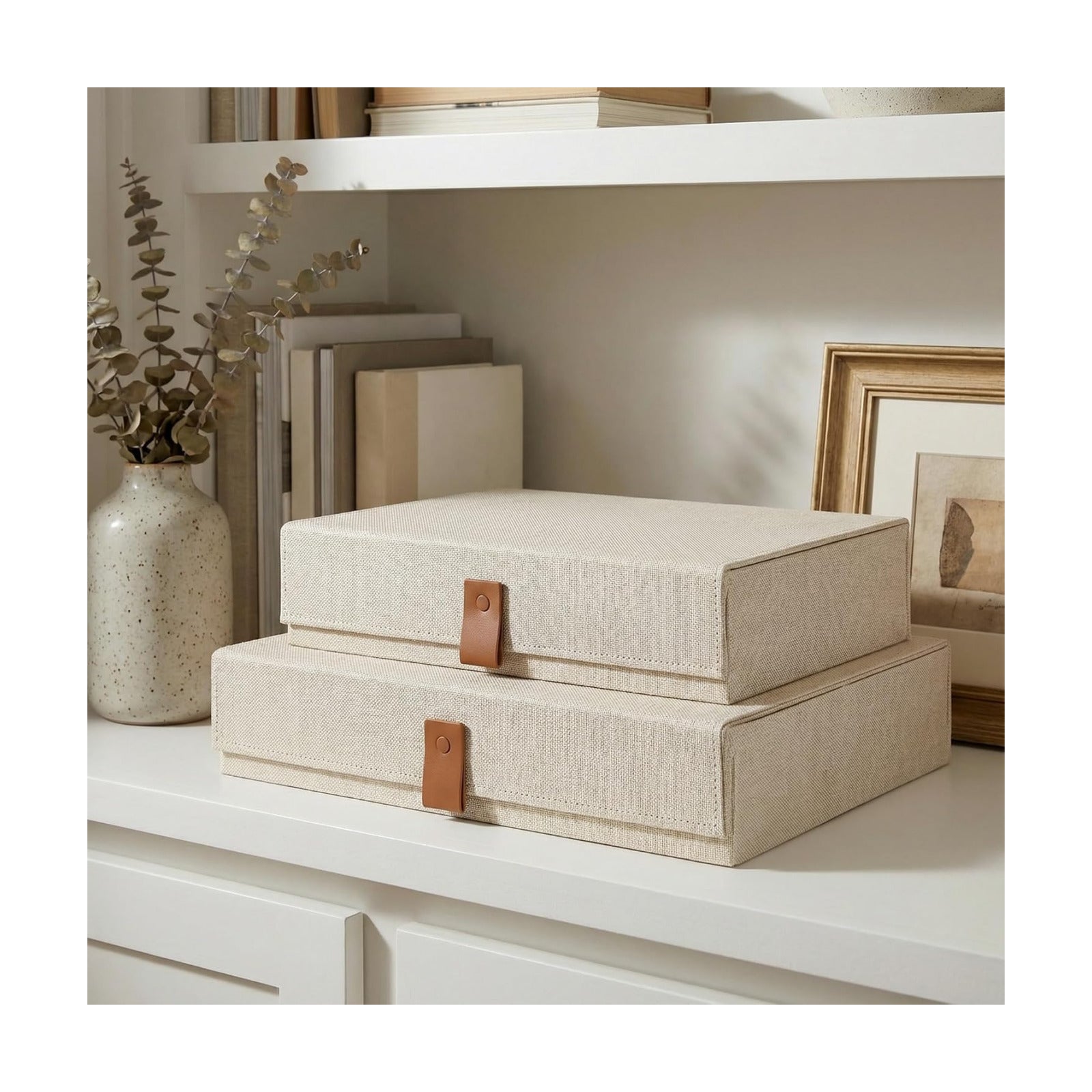 Linen Organizers Are to Safely Store Your / Ivory / Set of 2