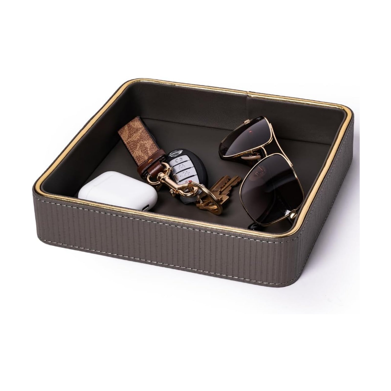 Key Basket EDC Tray / Gray / 8 x 8 x 1.8