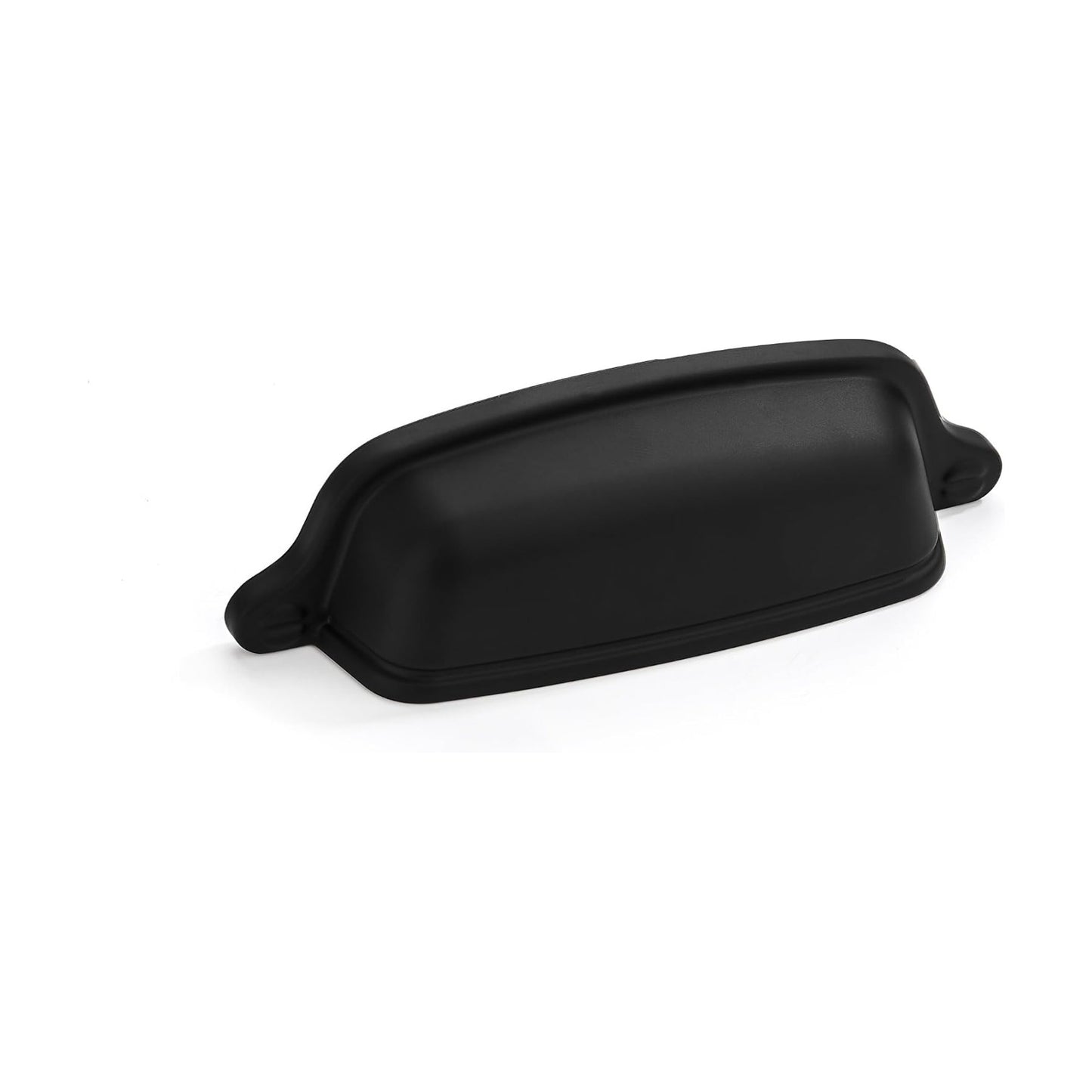 Zinc Alloy Vintage Cup Pulls / Cup Pulls 3 Inch Hole Center / Matte Black / 3 Inch / Set of 10