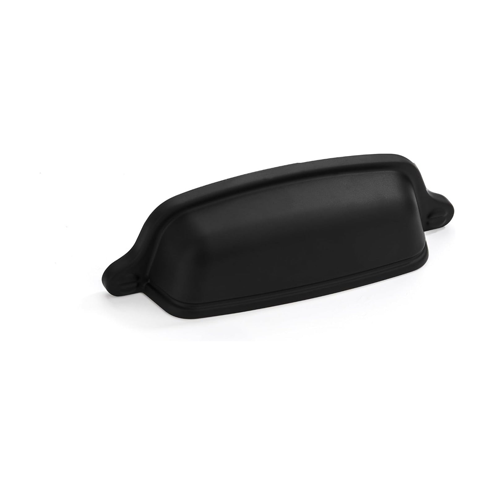 Zinc Alloy Vintage Cup Pulls / Cup Pulls 3 Inch Hole Center / Matte Black / 3 Inch / Set of 10
