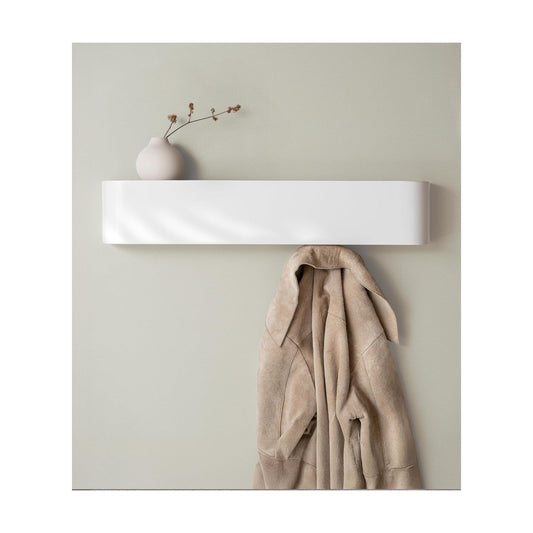 Kazai. Wall-Mounted Coat Rack 'Toke' - Modern Design Coat Rack with Hidden Wall Hooks - Solid Wood Veneer Panel Coat