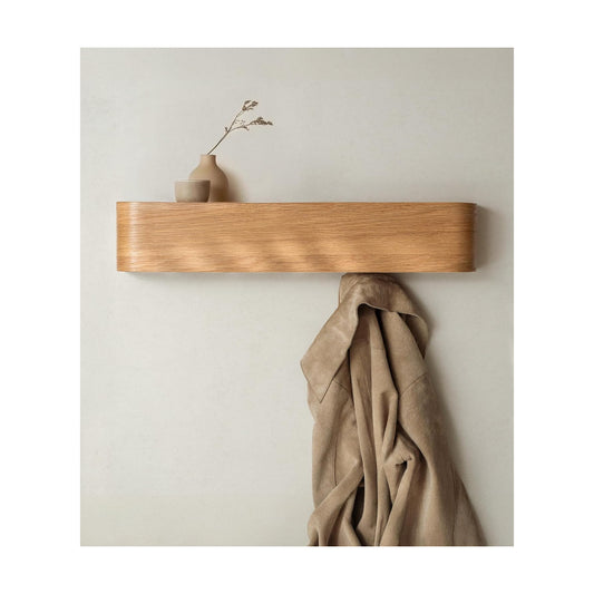 Modern Design Coat Rack / 5 Hooks / Oak