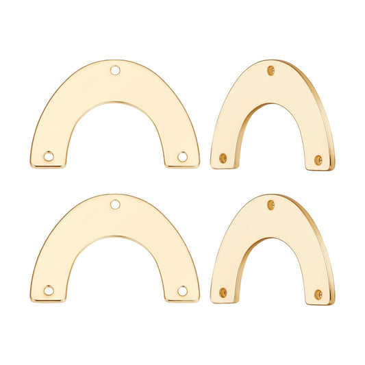 1 Box Chandelier Component Links 18K Plated Brass Arch Link Earring Connectors / Gold / Set of 20