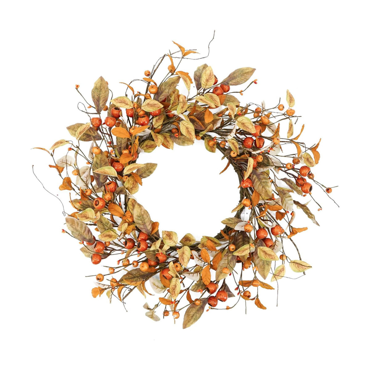 YNYLCHMX 20" Fall Wreath for Front Door, Eucalyptus and Berry Decor