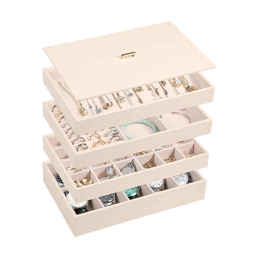 Stackable Jewelry Organizer Tray / Apricot