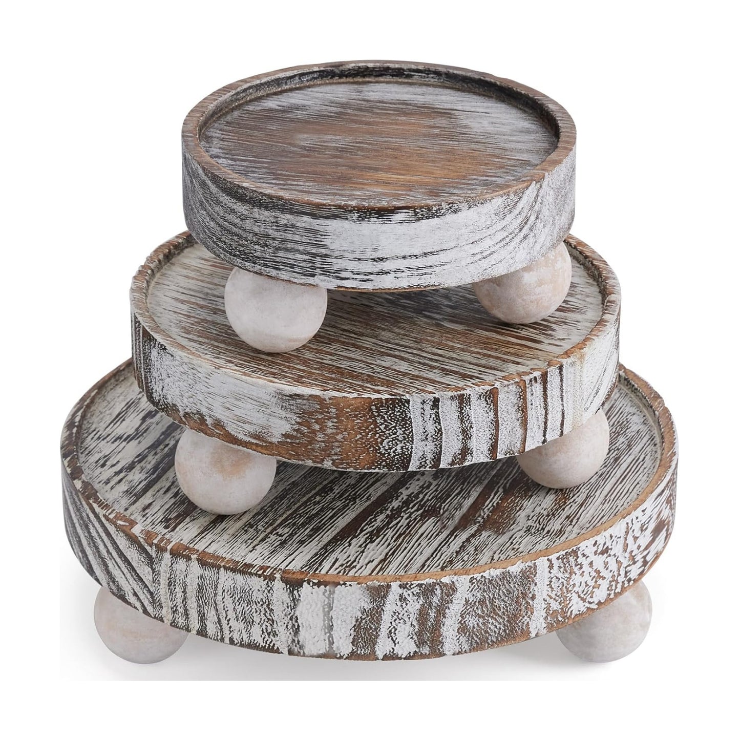 Wood Risers for Decor Mini Wooden Stool Display Stand / Set of 3