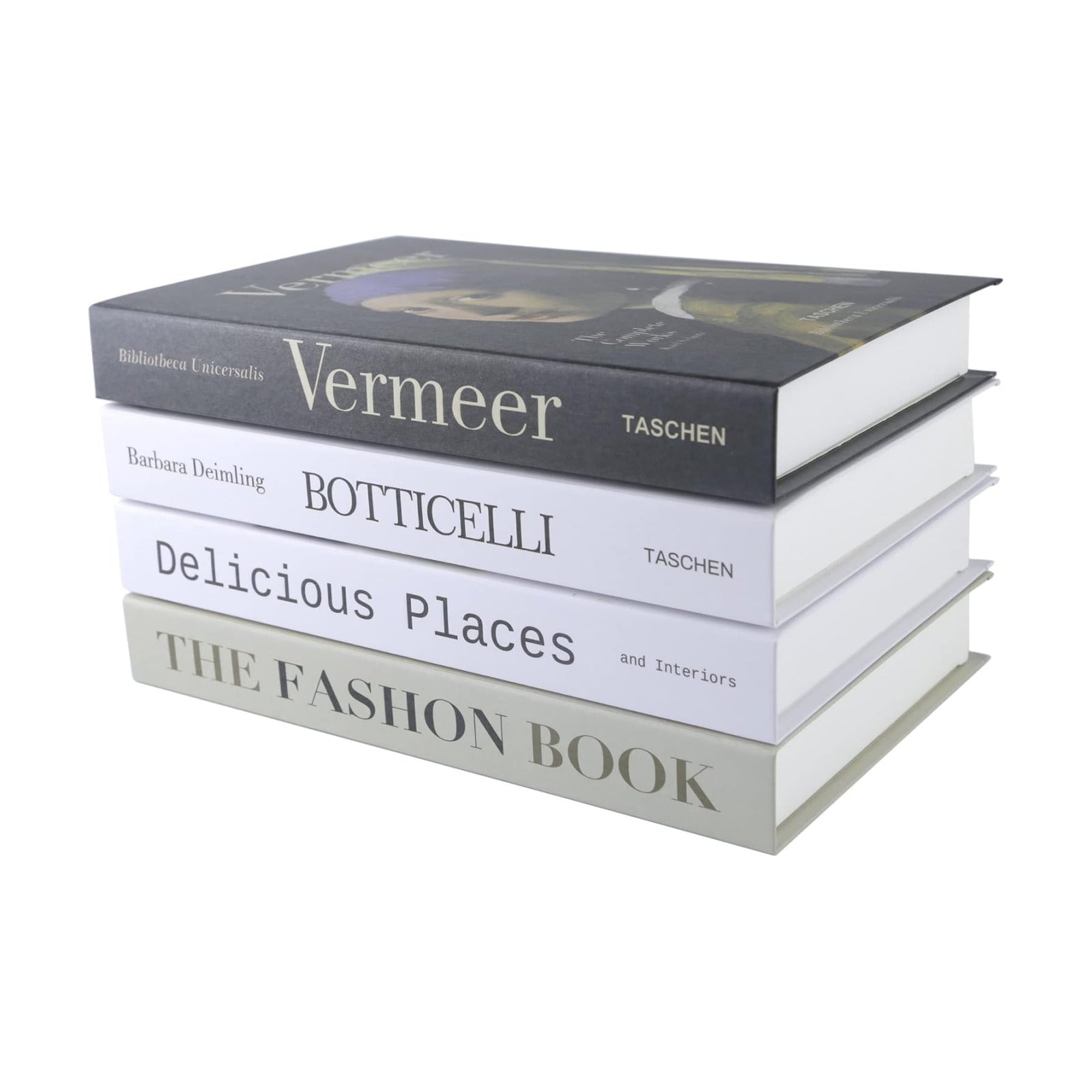 Folding Decorative Books / Black and White / Set of 4