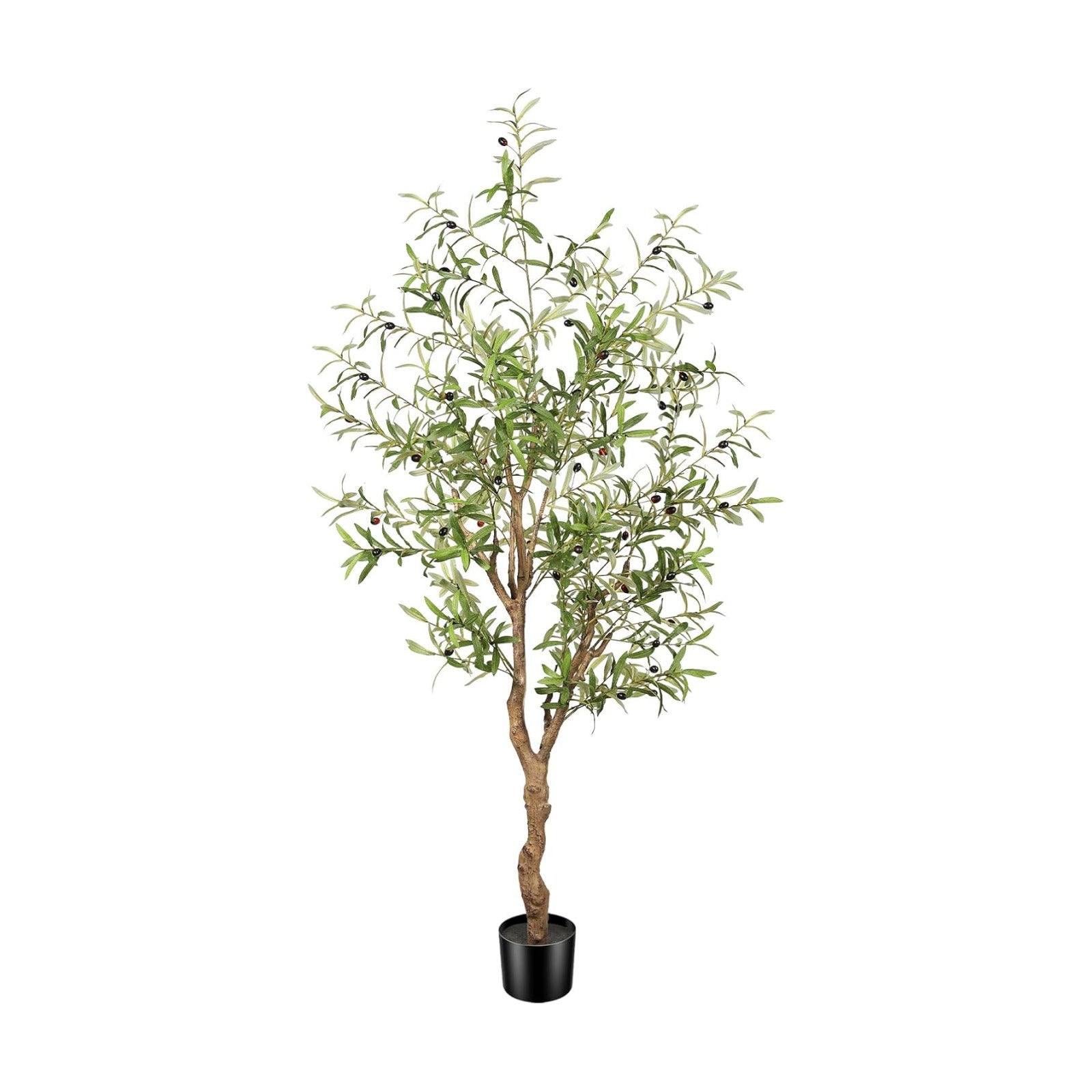 Planter Olive Branches and Realistic / Natural / 6 Inch