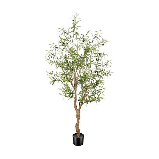 Planter Olive Branches and Realistic / Natural / 6 Inch