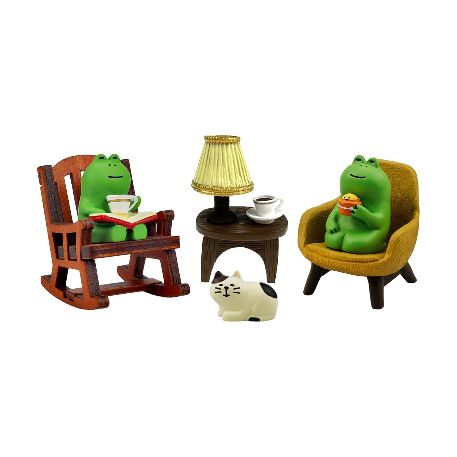 Miniature Frog Figurines Statue / Set6