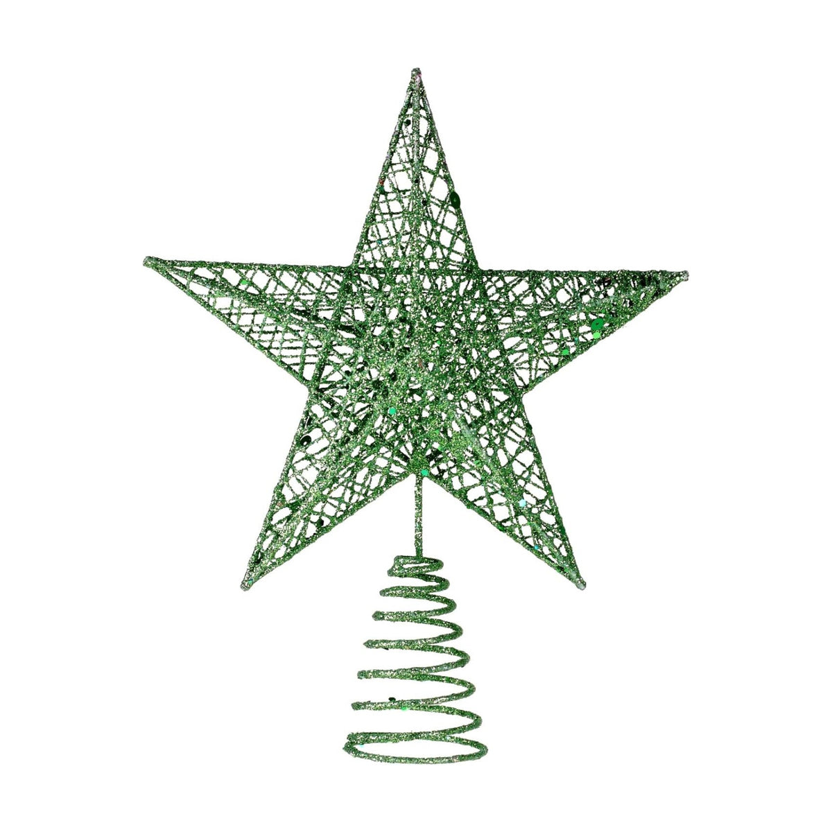 BinaryABC Iron Christmas Tree Star Topper,20cm Glittering Tree Topper