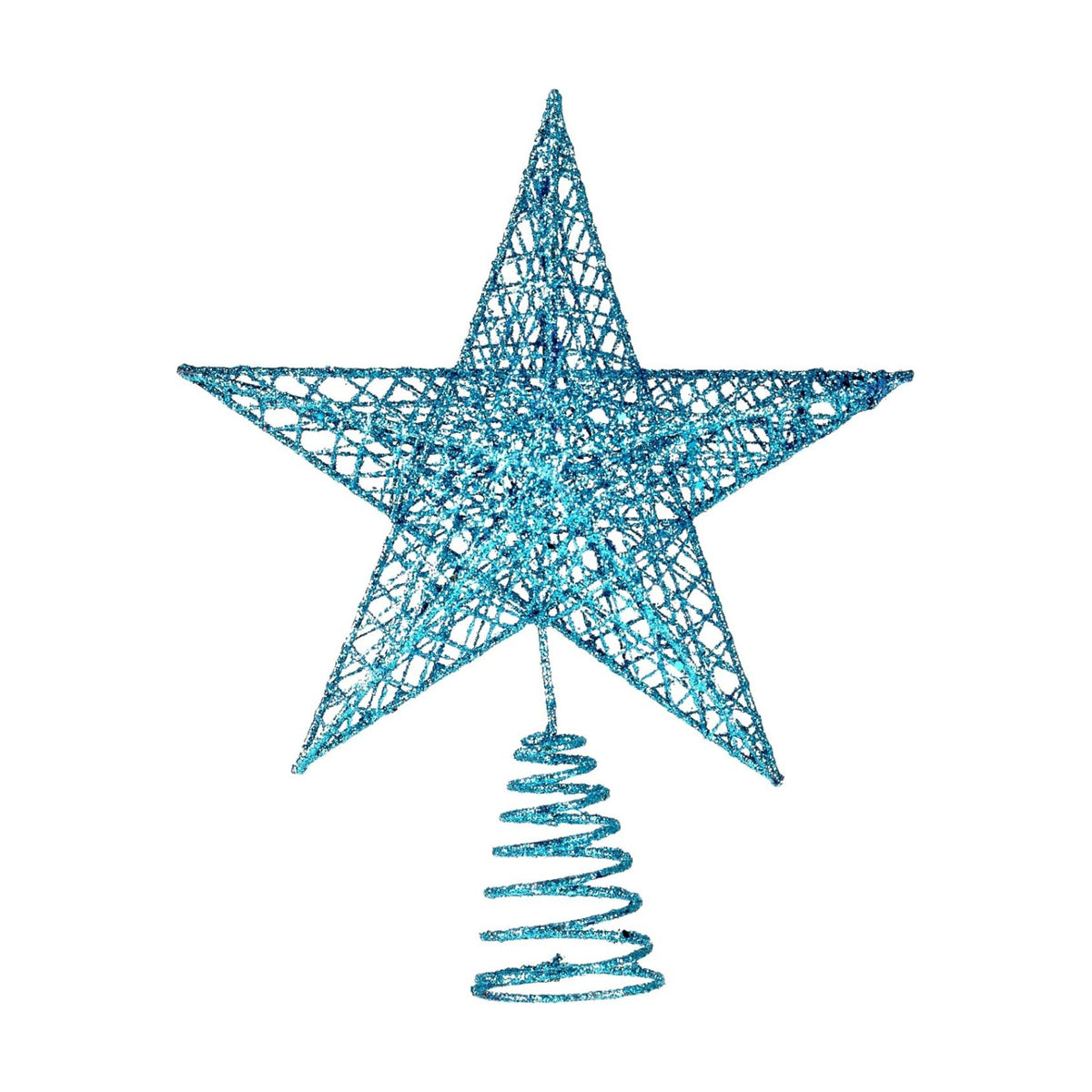 BinaryABC Iron Christmas Tree Star Topper,20cm Glittering Tree Topper