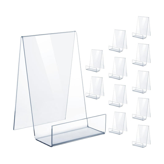Acrylic Book Display Stand Tablet Holder Easel Holder for Displaying Pictures / Large / Set of 12
