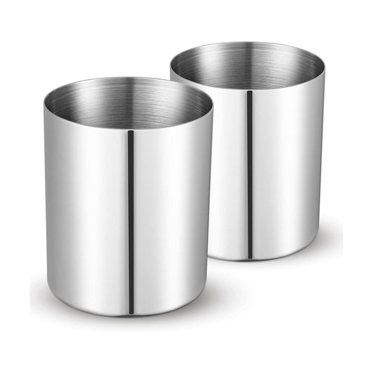Minimalist Mini Metal Vase / Silver