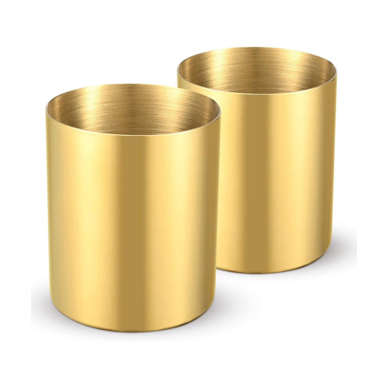 Vacuum Plating Makeup Brush Holder / Gold